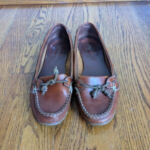 Sebago Authentic Leather High Quality Boat Shoes Size 7 Flats Loafers Dockside